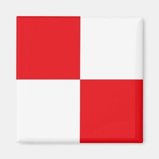 Sein Vlag Letter U (Uniform) Magneet (Voorkant)