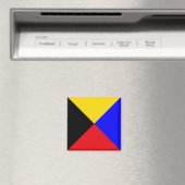 Sein Vlag Letter Z (Zulu) Magneet (Insitu (Vaatwasser))
