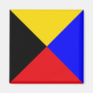 Sein Vlag Letter Z (Zulu) Magneet