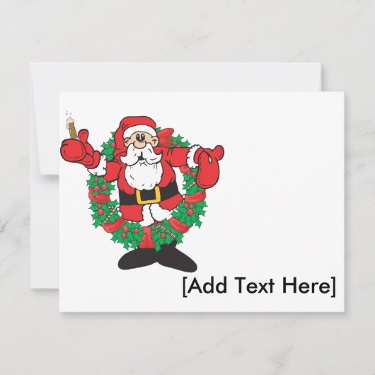 Seinde de Uitnodiging van de Kerstman, [voeg hier (Voorkant)
