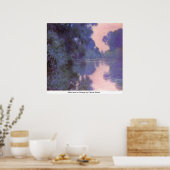 Seine arm bij Giverny door Claude Monet Poster (Keuken)