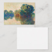 Seine at Giverny by Claude Monet Notitiekaartje (Voorkant / Achterkant)