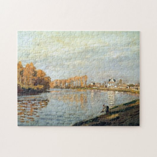 Seine bij Bougival Monet Fine Art Legpuzzel (Horizontaal)