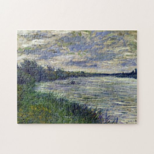 Seine bij Vetheuil, Stormy Weather Monet Fine Art Legpuzzel (Horizontaal)