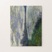 Seine bij Vetheuil, Stormy Weather Monet Fine Art Legpuzzel (Verticaal)