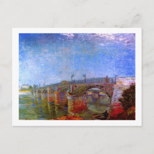 Seine Bridge at Asnières (F240)Van Gogh Fine Art Briefkaart