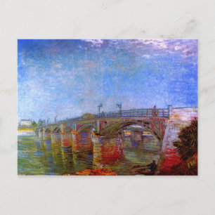 Seine Bridge at Asnières (F240)Van Gogh Fine Art Briefkaart