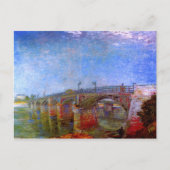 Seine Bridge at Asnières (F240)Van Gogh Fine Art Briefkaart (Voorkant)