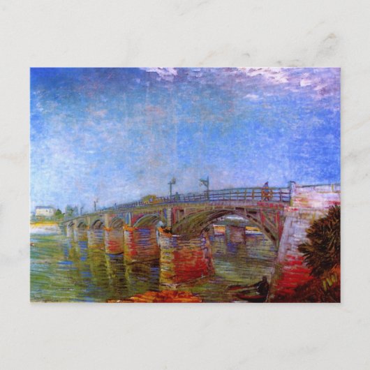Seine Bridge at Asnières (F240)Van Gogh Fine Art Briefkaart (Voorkant)