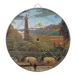 Seine & Eiffel Tower in the Sunset (Parijs, Frankr Dartbord