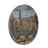 Seine & Eiffel Tower in the Sunset (Parijs, Frankr Dartbord (Voorkant Links)