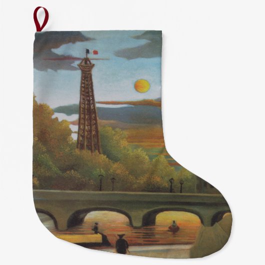 Seine & Eiffel Tower in the Sunset (Parijs, Frankr Grote Kerstsok (Voorkant)