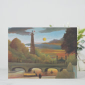 Seine & Eiffel Tower in the Sunset (Parijs, Frankr Kaart (Staand voorkant)