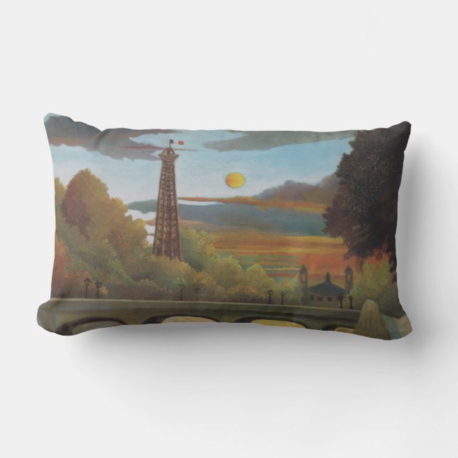 Seine & Eiffel Tower in the Sunset (Parijs, Frankr Kussen (Voorkant)