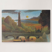 Seine & Eiffel Tower in the Sunset (Parijs, Frankr Legpuzzel (Horizontaal)