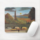 Seine & Eiffel Tower in the Sunset (Parijs, Frankr Muismat (Met muis)