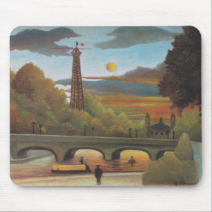 Seine & Eiffel Tower in the Sunset (Parijs, Frankr Muismat