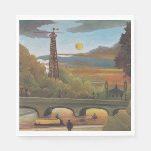 Seine & Eiffel Tower in the Sunset (Parijs, Frankr Servet (Voorkant)