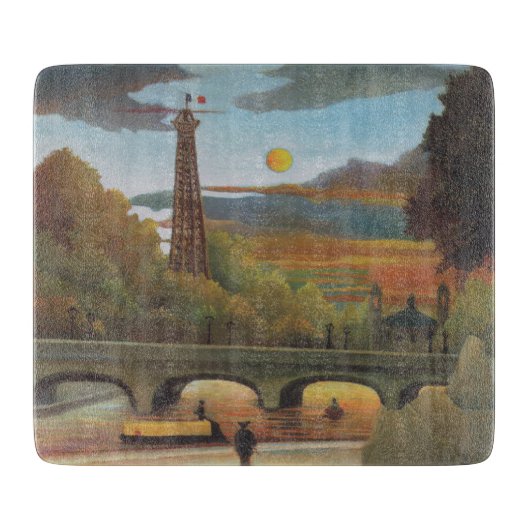 Seine & Eiffel Tower in the Sunset (Parijs, Frankr Snijplank (Voorkant)