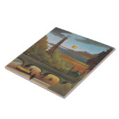 Seine & Eiffel Tower in the Sunset (Parijs, Frankr Tegeltje (Zijkant)