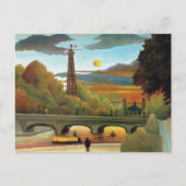 Seine Eiffel Tower Sunset Henri Rousseau Briefkaart (Voorkant)
