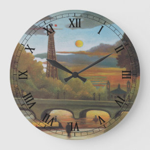 Seine en Eiffeltoren bij zonsondergang door Henri  Grote Klok