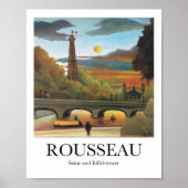 Seine en Eiffeltoren door Henri Rousseau Poster (Voorkant)