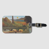 Seine- en Eiffeltoren op zonsondergang door Henri  Bagagelabel (Voorkant (horizontaal))