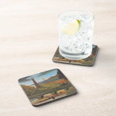 Seine- en Eiffeltoren op zonsondergang door Henri  Bier Onderzetter (Rechterzijde)