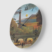 Seine- en Eiffeltoren op zonsondergang door Henri  Grote Klok (Hoek)