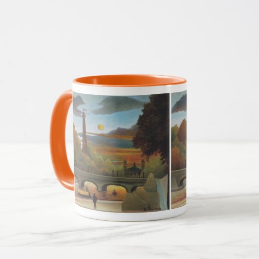 Seine- en Eiffeltoren op zonsondergang door Henri  Mok (Voorkant links)