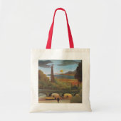 Seine- en Eiffeltoren op zonsondergang door Henri Tote Bag (Voorkant)