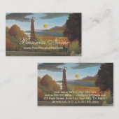 Seine- en Eiffeltoren op zonsondergang door Henri  Visitekaartje (Voorkant / Achterkant)