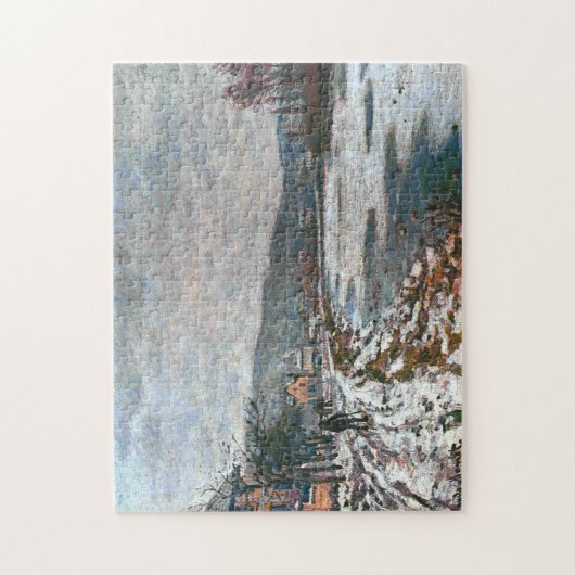 Seine in Bougival Monet Fine Art Legpuzzel (Verticaal)