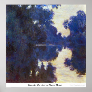 Seine in Morning door Claude Monet Poster