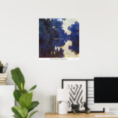 Seine in Morning door Claude Monet Poster (Thuiskantoor)