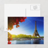 Seine in Parijs met olifantentoren in het najaar Briefkaart (Voorkant / Achterkant)