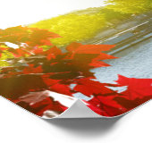 Seine in Parijs met olifantentoren in het najaar Poster (Hoek)