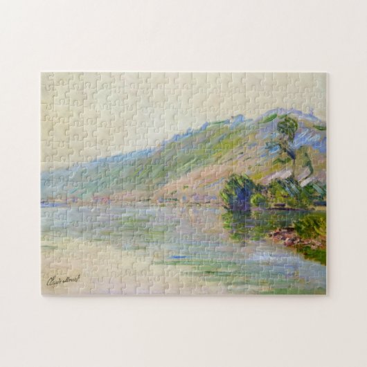 Seine in Port-Villez Clear Weather Monet Fine Art Legpuzzel (Horizontaal)