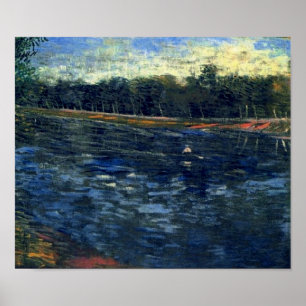Seine met een roestbak van Gogh Fine Art Poster