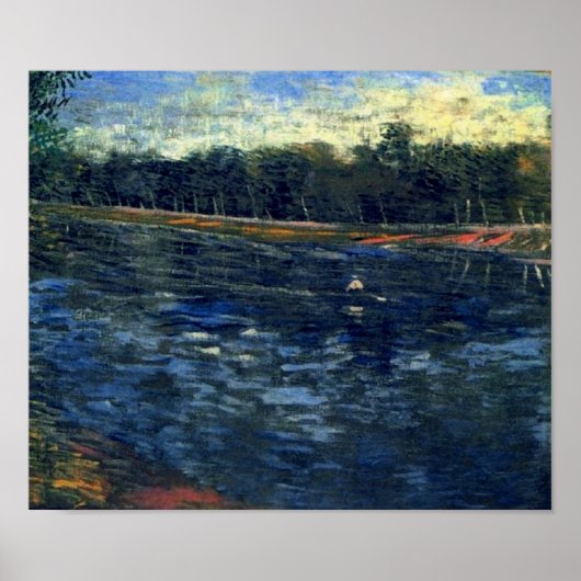 Seine met een roestbak van Gogh Fine Art Poster (Voorkant)