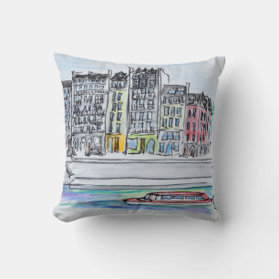 Seine River   Ile Saint-Louis, Parijs Kussen