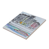 Seine River | Ile Saint-Louis, Parijs Tegeltje (Zijkant)