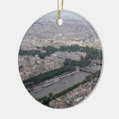 Seine River, Parijs - kerstboomversiering Keramisch Ornament (Links)