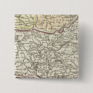 Seine River Vierkante Button 5,1 Cm