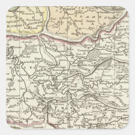 Seine River Vierkante Sticker (Voorkant)