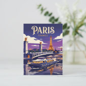 Seine rivier Frankrijk Briefkaart (Staand voorkant)