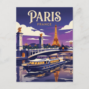 Seine rivier Frankrijk Briefkaart