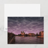 Seine rivier Notre Dame Parijs Frankrijk Briefkaart (Voorkant / Achterkant)