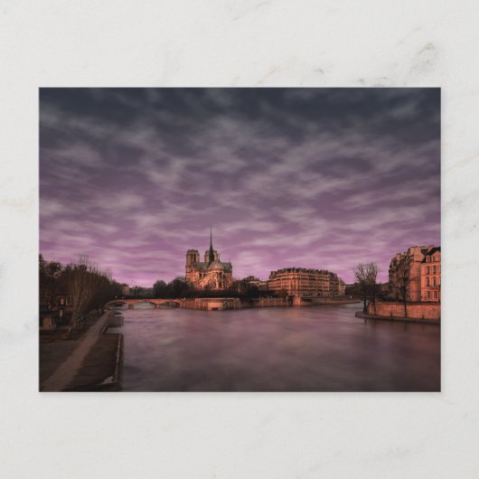 Seine rivier Notre Dame Parijs Frankrijk Briefkaart (Voorkant)